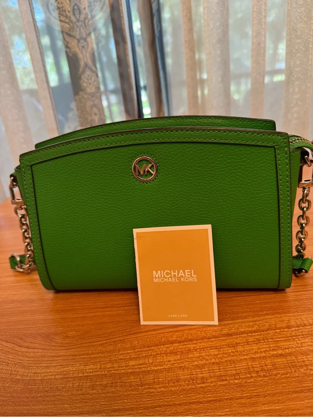 Michael Kors Emerald Green Crossbody Camera Bag